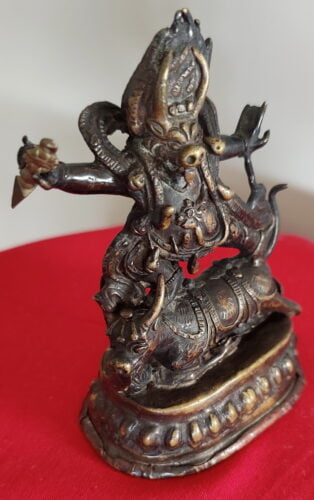 Nepalese Bronze Buddhist Protector Yama Dharmaraja Kalarupa